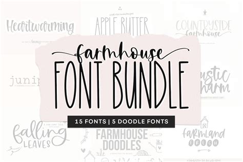 Farmhouse Font Bundle Fonts for Crafters Cricut Fonts | Etsy in 2020 ...