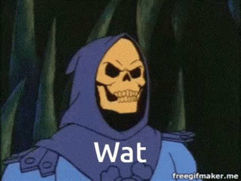 Skeletor Wat GIF – Skeletor Wat What – Откриване и споделяне на GIF файлове