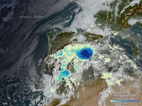 ESA - Devastating floods in Spain witnessed by satellites