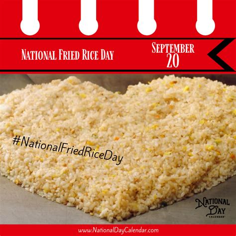 National Fried Rice Day celebrates the one dish many know serves well as part of the main course ...