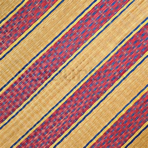 Colorful reed mat texture background | Stock image | Colourbox