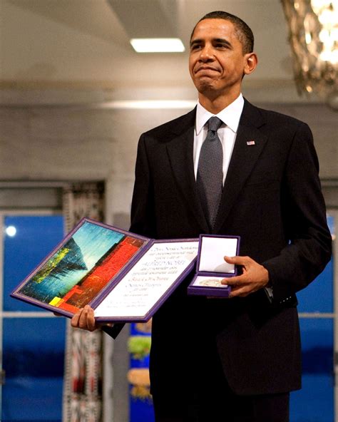 President Barack Obama Receives the Nobel Peace Prize in 2009