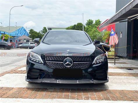 Mercedes-Benz C-Class W205 Facelift Installed BRABUS Carbon Fiber Front Lip