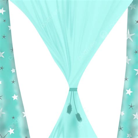Beautiful Turquoise Curtains, Curtain, Windows, Room Decoration PNG Transparent Clipart Image ...