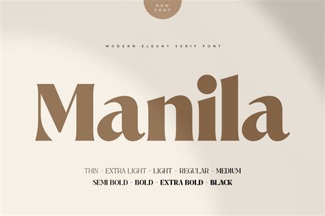 Manila – Modern Elegant Serif Font - Design Cuts