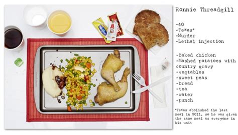 12 Photographs Of Death Row Inmates’ Final Meals – Sick Chirpse