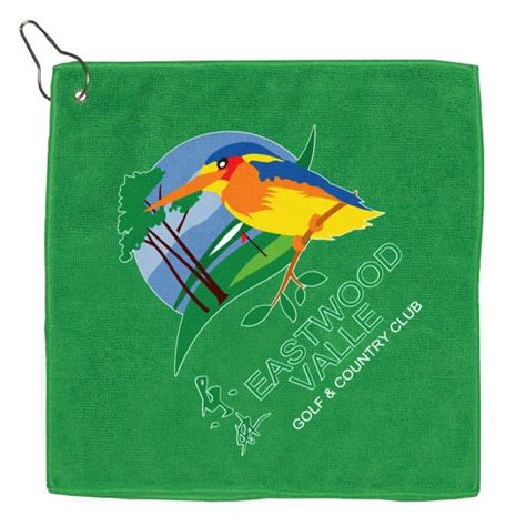 Promotional Microfiber Clip on Golf Towel | Customizable Golf Towels