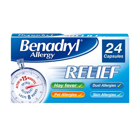 Buy Benadryly s (1 x 24 s), Antihistamine s with Acrivastine, Hayfever ...