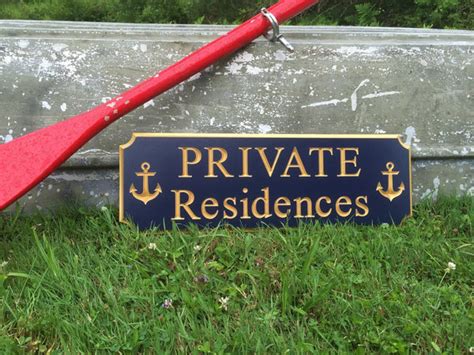 Entrance Sign - Private Residence Sign – The Carving Company