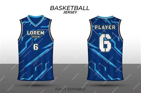 Premium Vector | Basketball jersey design template Uniform front and back