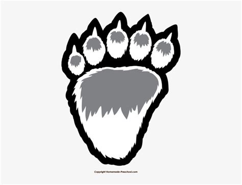 Polar Bear Feet Clipart - Draw-lab