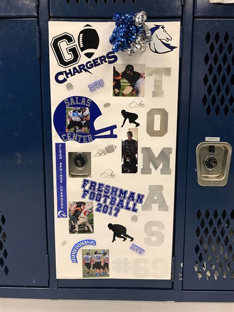 Homecoming football locker decorations!! Football poster. Locker decorations. | Locker ...