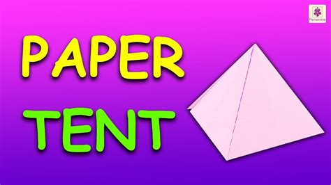 How To Make Paper Tent (Very Easy) | Origami Tent | DIY Tent For Kids | Periwinkle - YouTube