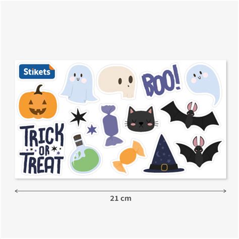 Halloween Trick or Treat stickers - Stikets