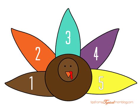 Turkey Preschool Counting & Fine Motor Activity