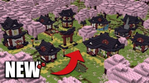 What Would A 1.20 Cherry Blossom Village Look Like In Minecraft ...