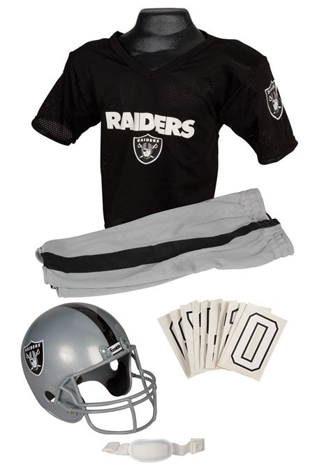 Kids NFL Raiders Uniform Costume - Oakland Raiders Uniform and Helmet Set