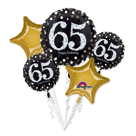 Sparkling Birthday 65 Balloon Bouquet