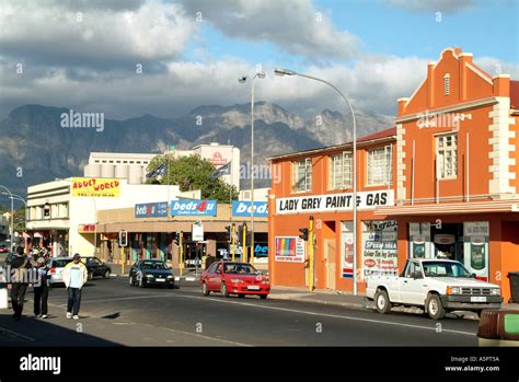 Paarl Western Cape South Africa RSA town centre Stock Photo - Alamy