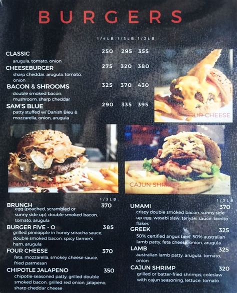 Chunky Sam's Diner Menu, Menu for Chunky Sam's Diner, Tandang Sora ...