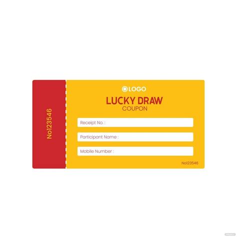 Lucky Draw Coupon Vector in Illustrator, EPS, JPG, PNG, SVG - Download ...