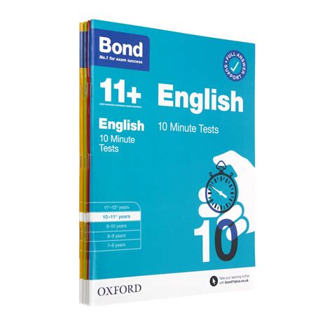 Bond 11+ English & Maths 4 Books Set Ages 10-11+ Years Inc 10 Minute T ...