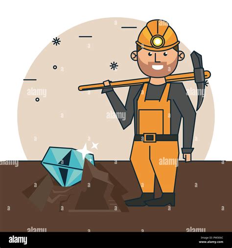 Mining worker cartoon Stock Vector Image & Art - Alamy