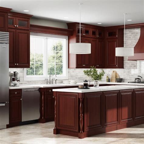 Charleston Cherry Kitchen Cabinets - RTA Cherry Cabinets from Lily Ann ...