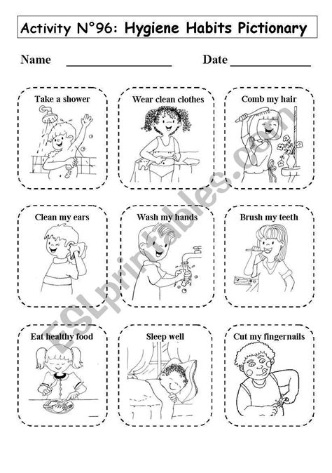 Favorite Preschool Healthy Habits Worksheets Clock Printable