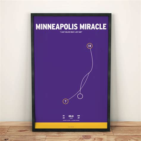 Minneapolis Miracle - Vikings Poster | Prinstant Replays