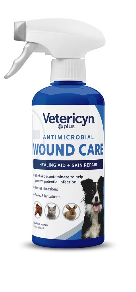 Buy VetericynPlus Dog Wound Care Spray | Healing Aid and Skin Repair, Clean Wounds, Relieve Dog ...