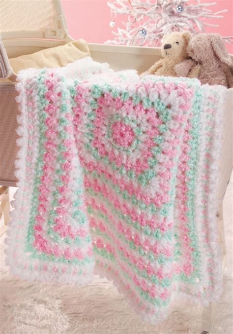 Baby's First Blanket in Red Heart Baby Clouds - CTNov06-96 | Knitting Patterns | LoveKnitting ...