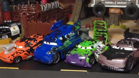 TARRED BOOST, WINGO, DJ, SNOT ROD, NEW CARS MATTEL CUSTOM DISNEY PIXAR DIECAST REVIEW! - YouTube