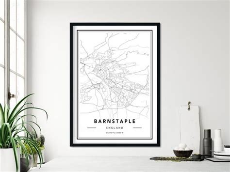 Barnstaple Map Print, Barnstaple Poster, Barnstaple Map Wall Art ...