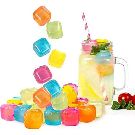 Amazon.com: Reusable Plastic Ice Cubes - Colors May Vary (48 cubes ...