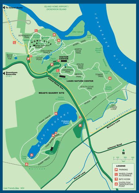 Ijams Nature Center Map | Color 2018