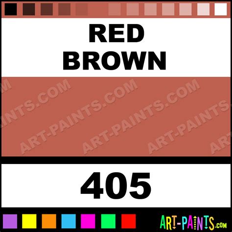 Red Brown Aquarelle Watercolor Paints - 405 - Red Brown Paint, Red Brown Color, Sennelier ...