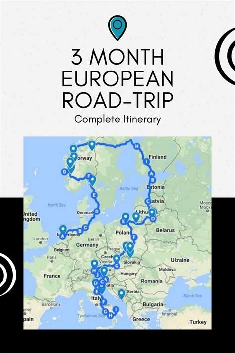 European Road Trip | European road trip, Road trip europe, Road trip map