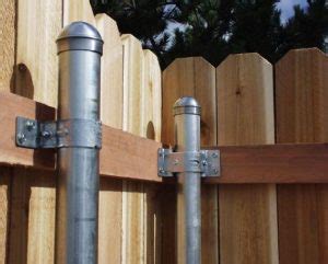 Bracket Attaches Wood Fence Rails to Metal Fence Posts - retrofit