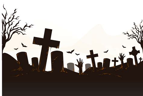 Cemetery Icon - Halloween Horror bats decorate graves png download - 2575*1733 - Free ...