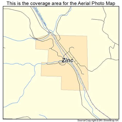 Aerial Photography Map of Zinc, AR Arkansas