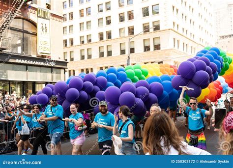 NYC LGBTQ Pride Parade on 5th Ave in Manhattan, New York on June 26 ...