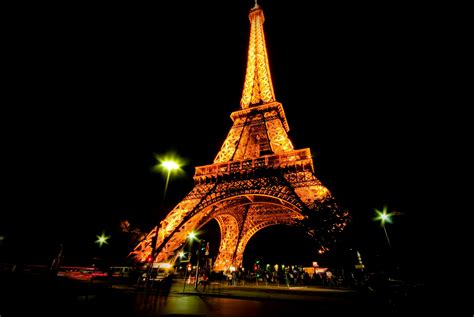 Eiffel Tower At Night Wallpaper - WallpaperSafari