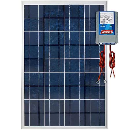 Coleman 100 Watt Crystalline Solar Panel with 8.5 Amp Charge Controller ...