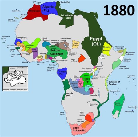 Before the Scramble for Africa, 1880. - Maps on the Web