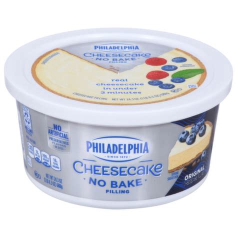 Philadelphia Cheesecake Filling, Original, No Bake - King Kullen