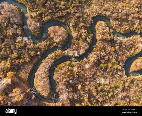 autumn landscape with river Stock Photo - Alamy