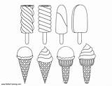 Kids Coloring Pages Ice Cream Cone sketch template