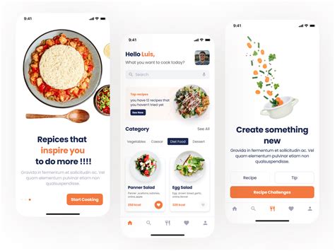 Recipe App UI Kit by Cohort on Dribbble