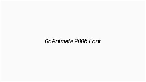 GoAnimate 2006 Font by Charlieaat on DeviantArt